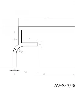Alternative view of Sockelprofil für Alu Verbundplatte 300 cm