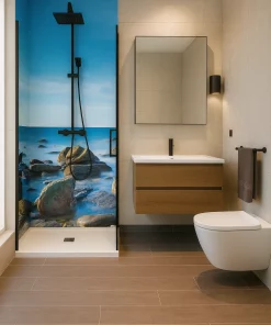 Eck Duschrückwand Barrati Bay