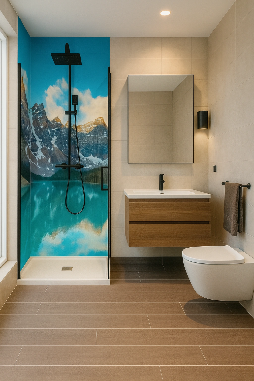 Eck Duschrückwand Canadian Dream