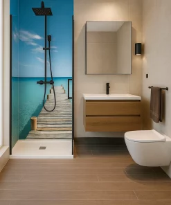 Eck Duschrückwand Maledieven