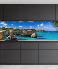 Spritzschutz Küchenrückwand Felsküste von Torre Sant'Andrea