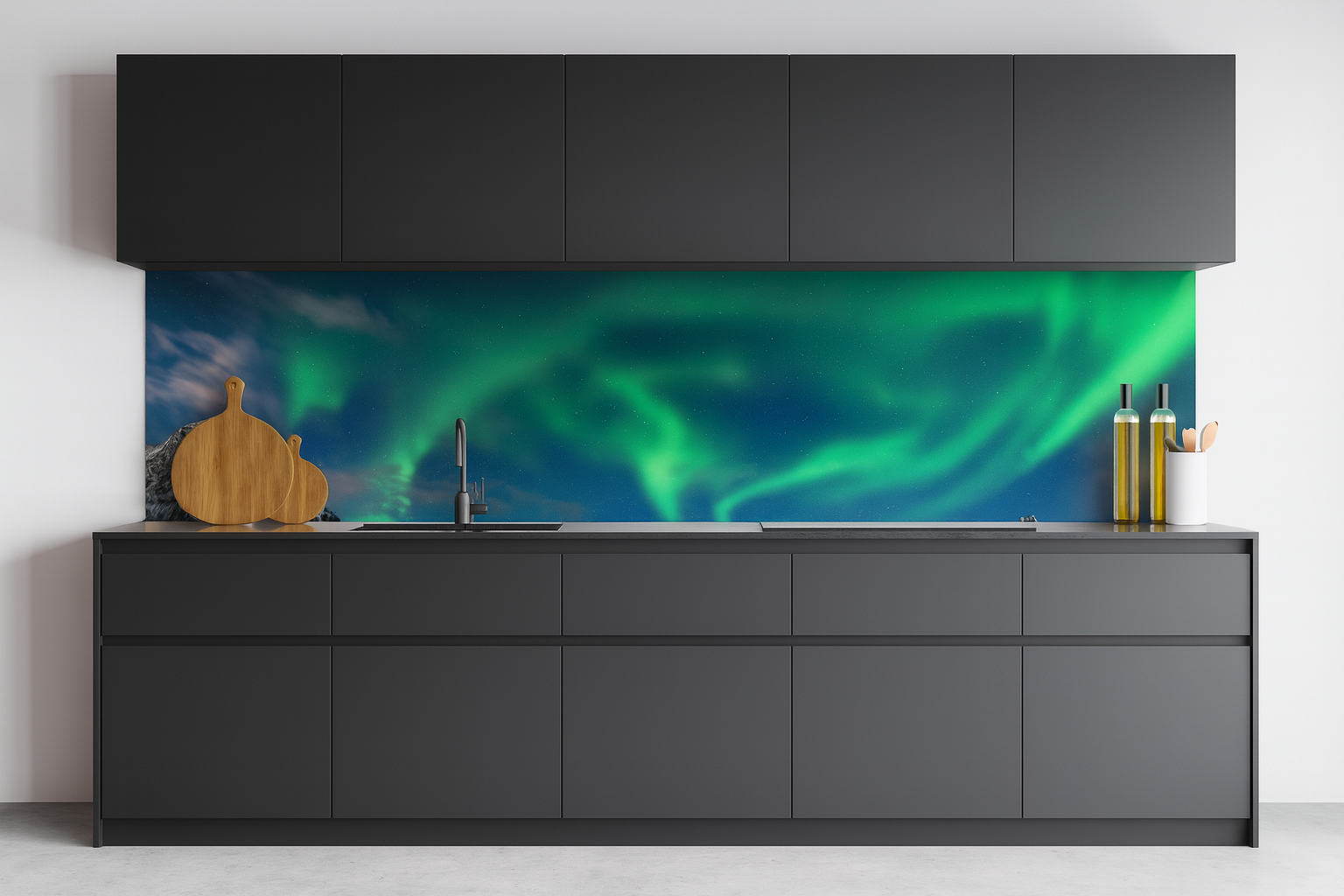 Küchenrückwand Polarlicht