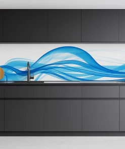 Spritzschutz Küchenrückwand Vibline Blau