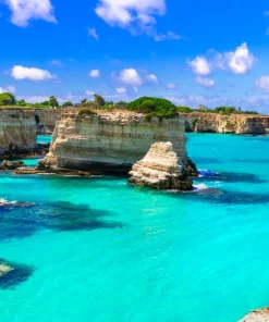 Alternative view of Spritzschutz Küchenrückwand Felsküste von Torre Sant'Andrea