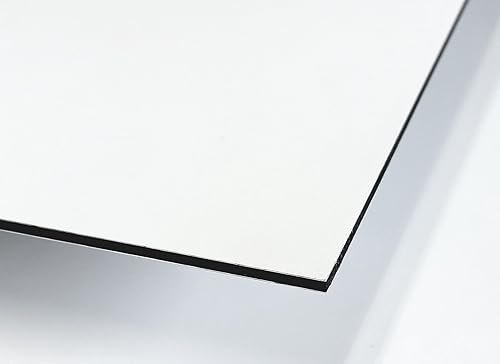 Duschrückwand aus Alu-Verbund matt 3 mm